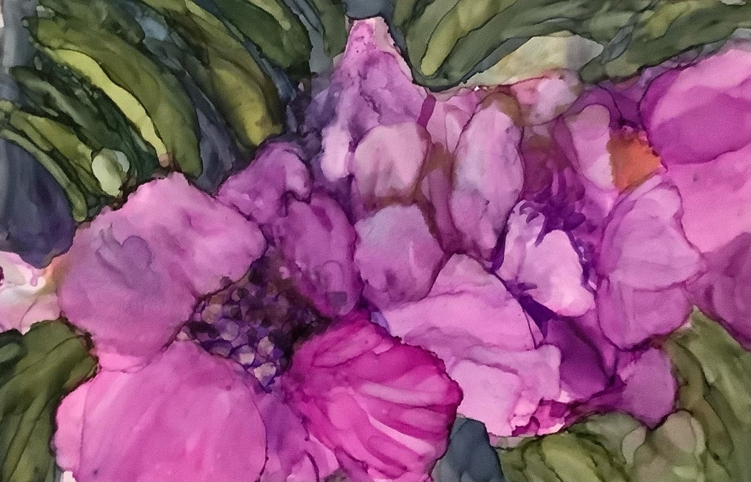 Alcohol Ink Rose